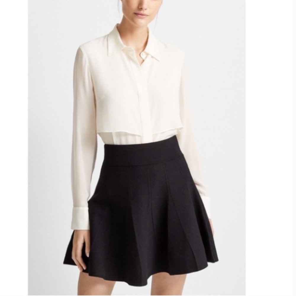 Club Monaco Pleated Sweater Skirt